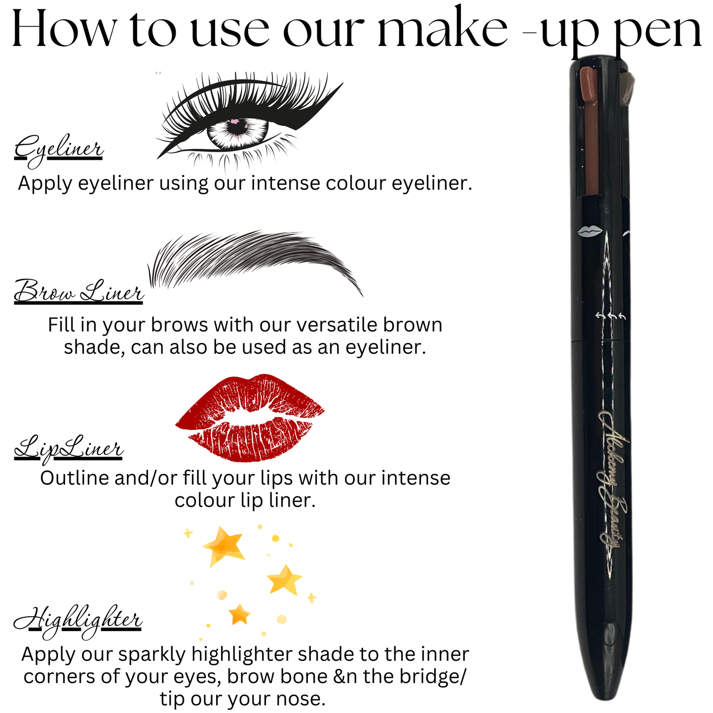 4 in 1 Make-Up Pen - Alchemy Beauty