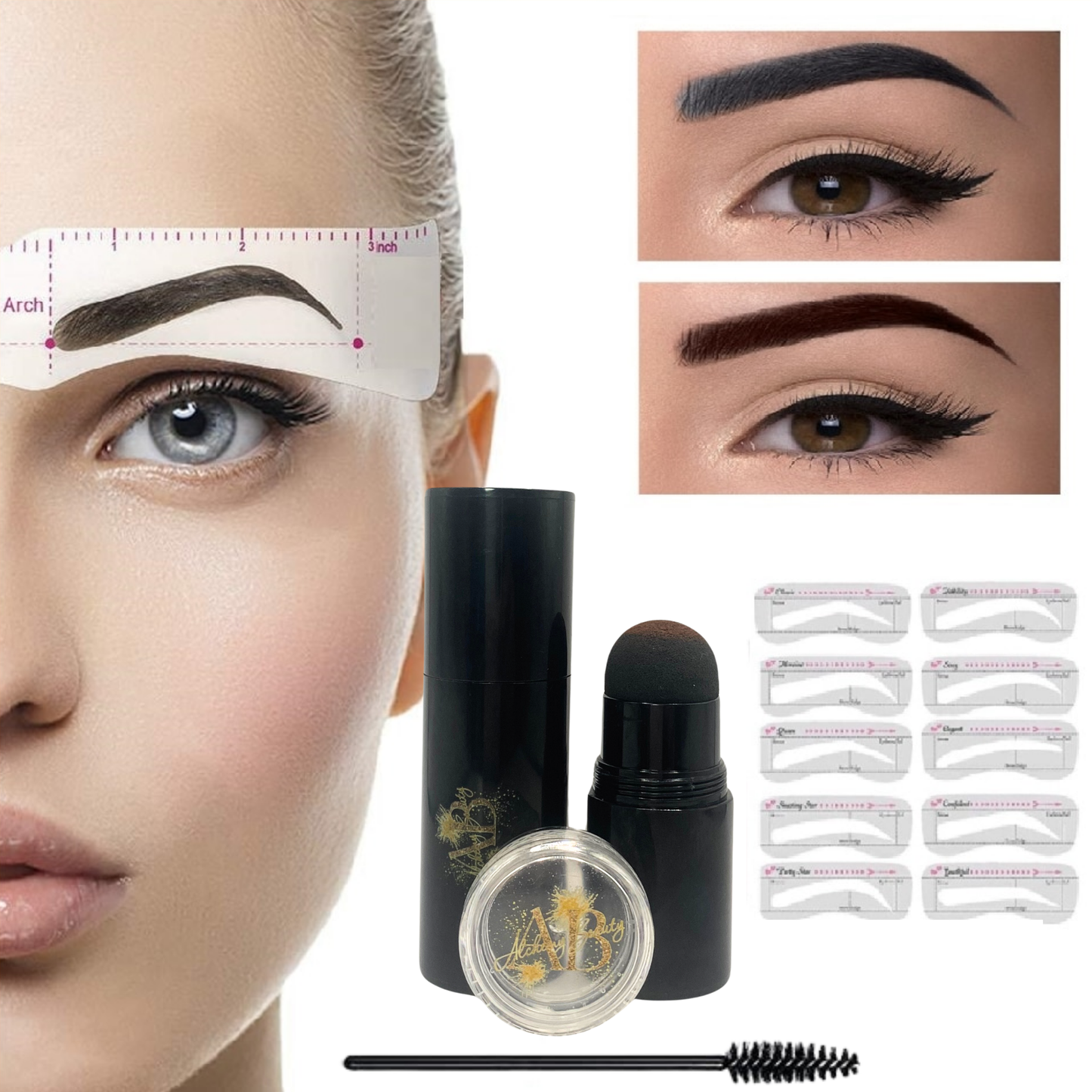 Eyebrow Shaping Stamp Kit - Alchemy Beauty
