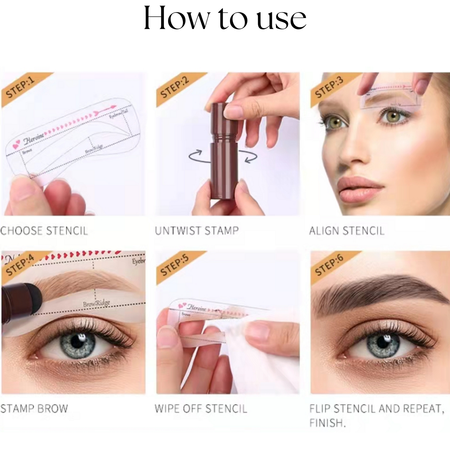 Eyebrow Shaping Stamp Kit - Alchemy Beauty