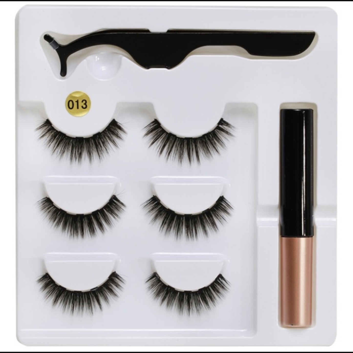 3 pack -  Magnetic Eyeliner Eyelash Eye Lash Makeup Kit