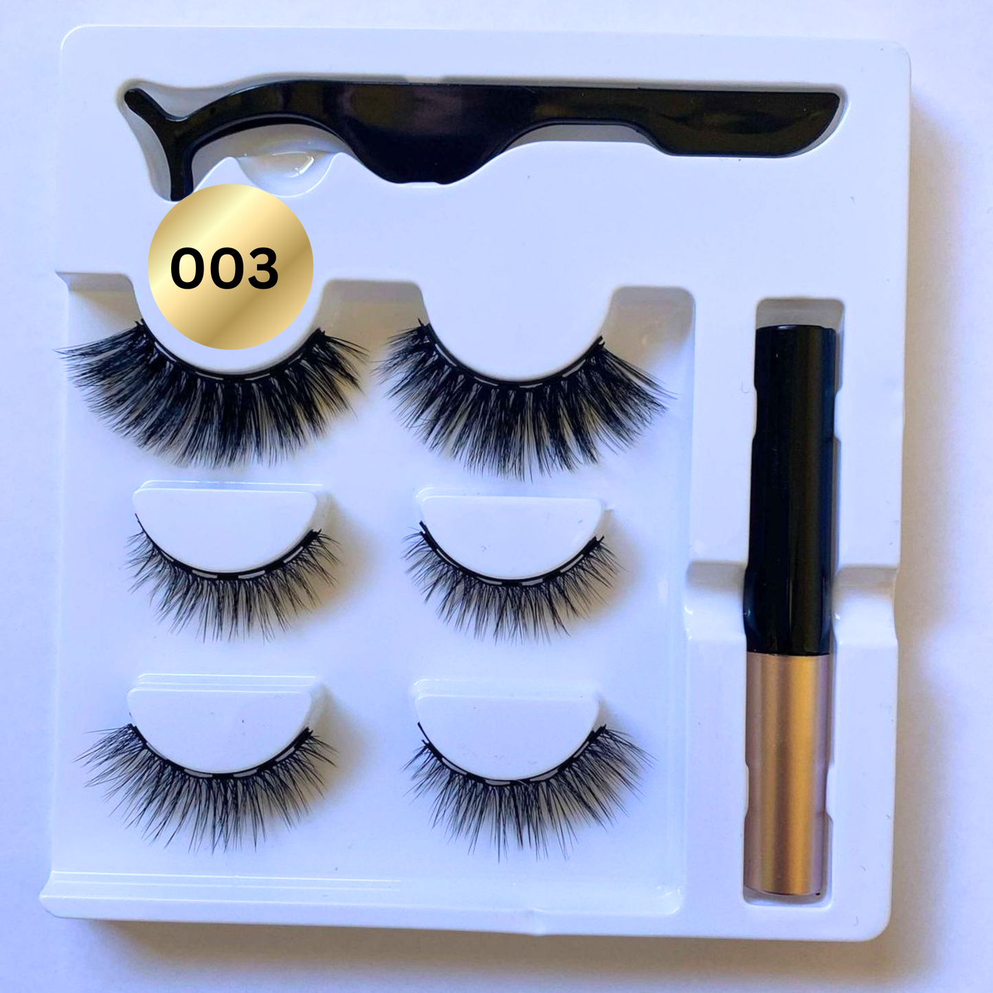 3 pack -  Magnetic Eyeliner Eyelash Eye Lash Makeup Kit