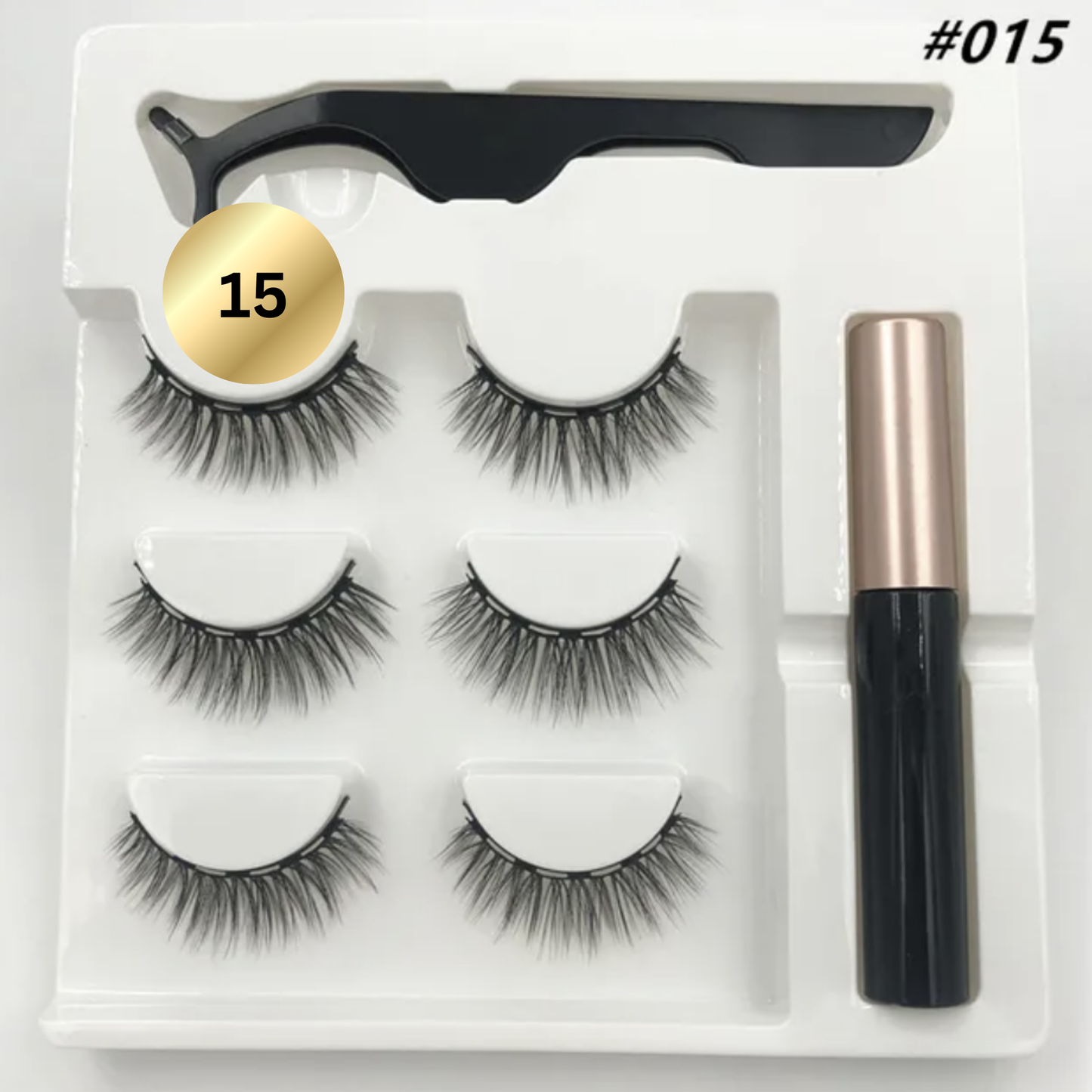 3 pack -  Magnetic Eyeliner Eyelash Eye Lash Makeup Kit