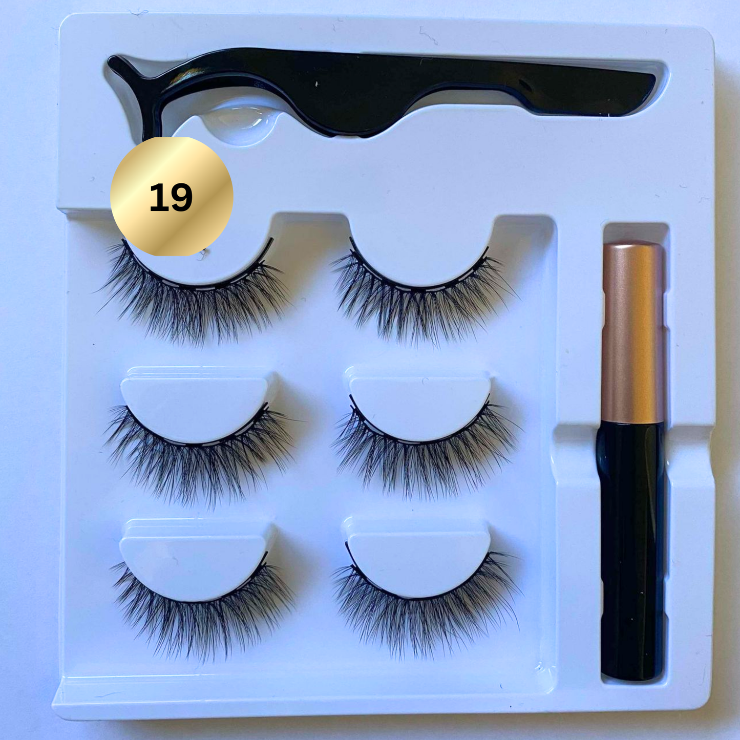 3 pack -  Magnetic Eyeliner Eyelash Eye Lash Makeup Kit