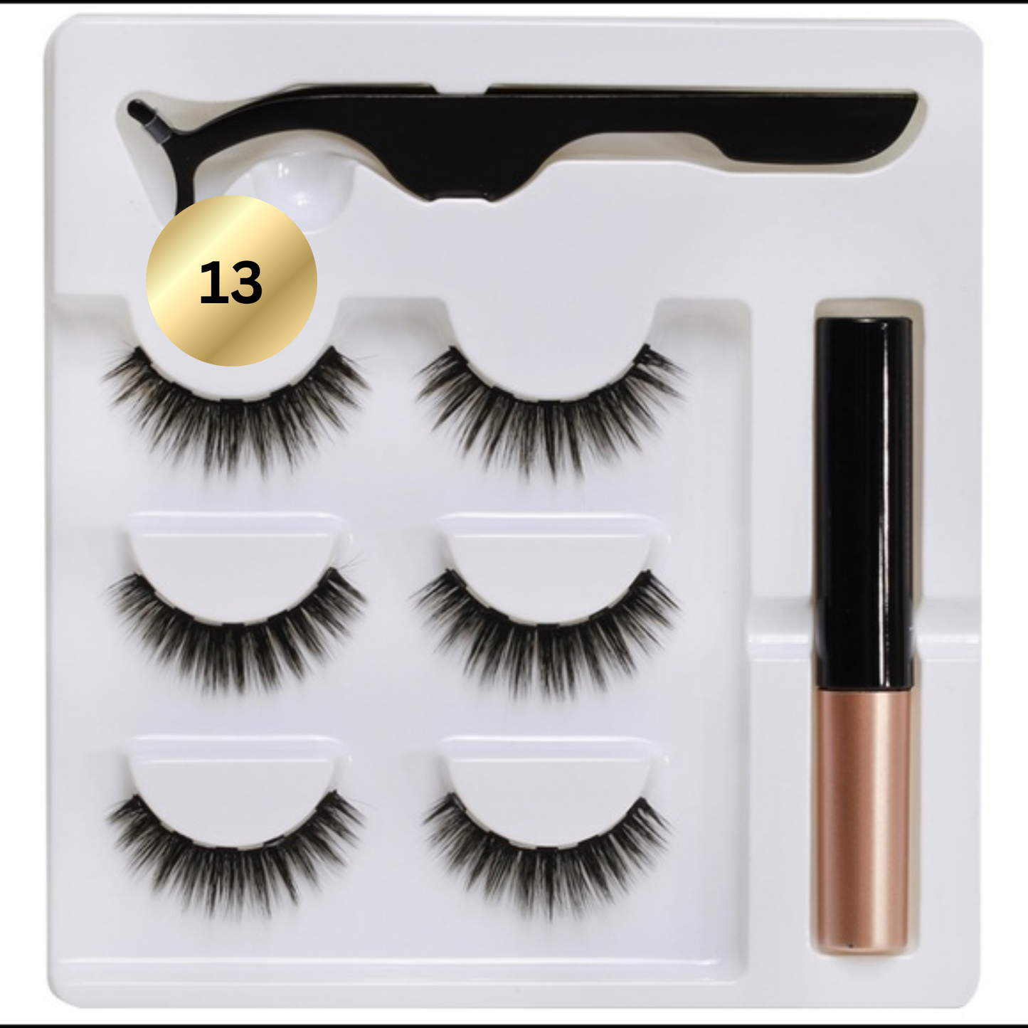 3 pack -  Magnetic Eyeliner Eyelash Eye Lash Makeup Kit