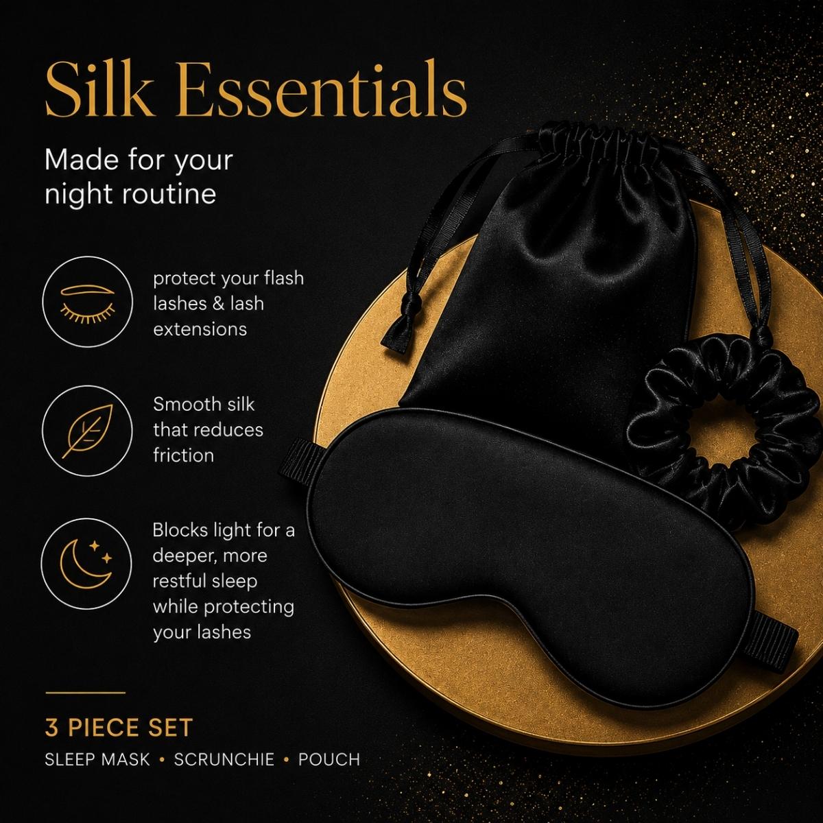Silk Sleep Mask Essentials - Alchemy Beauty